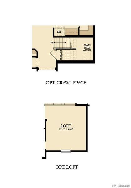 2D floor plan layout of this home in Willow Bend: The Monarch Collection, Thornton, CO (Image 4).