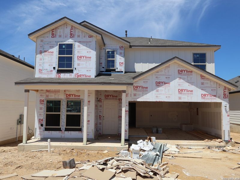 In-progress construction of a new home in Mesquite Ridge, San Antonio, TX (Image 33).