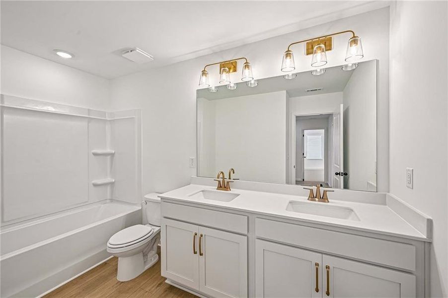 Furnished interior view inside a new home in Langston Reserve, Cartersville (Image 9).