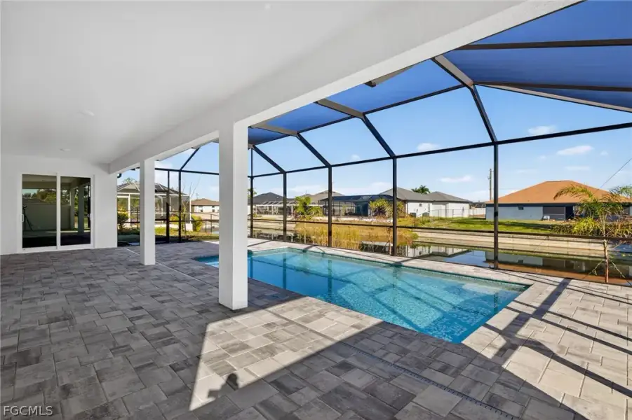 Exterior details and patio area of a home in Cape Coral, Cape Coral (Image 3).