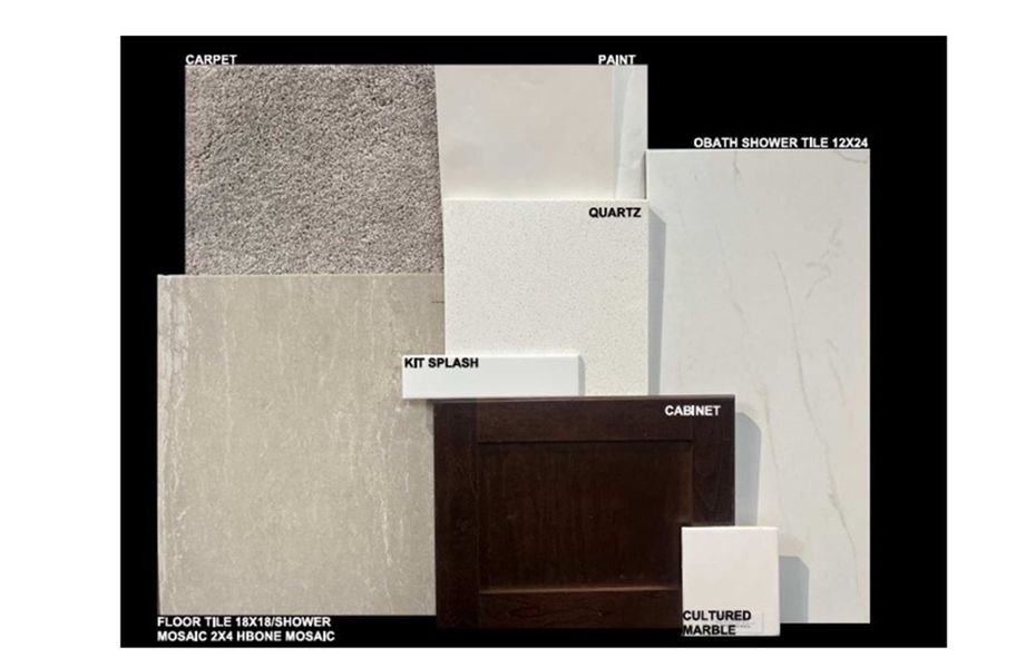 Sample of building materials used in homes in Del Webb at Rocking K, Tucson (Image 4). Sample of building materials used in homes in Del Webb at Rocking K, Tucson (Image 4).