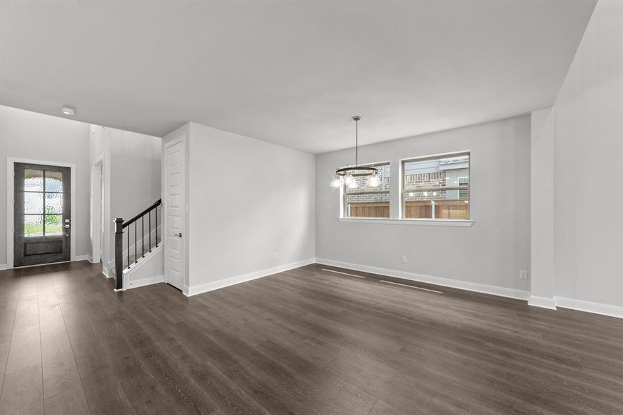 Spacious, unfurnished interior of a new home in Karis - Village Series, Crowley (Image 18). Spacious, unfurnished interior of a new home in Karis - Village Series, Crowley (Image 18).