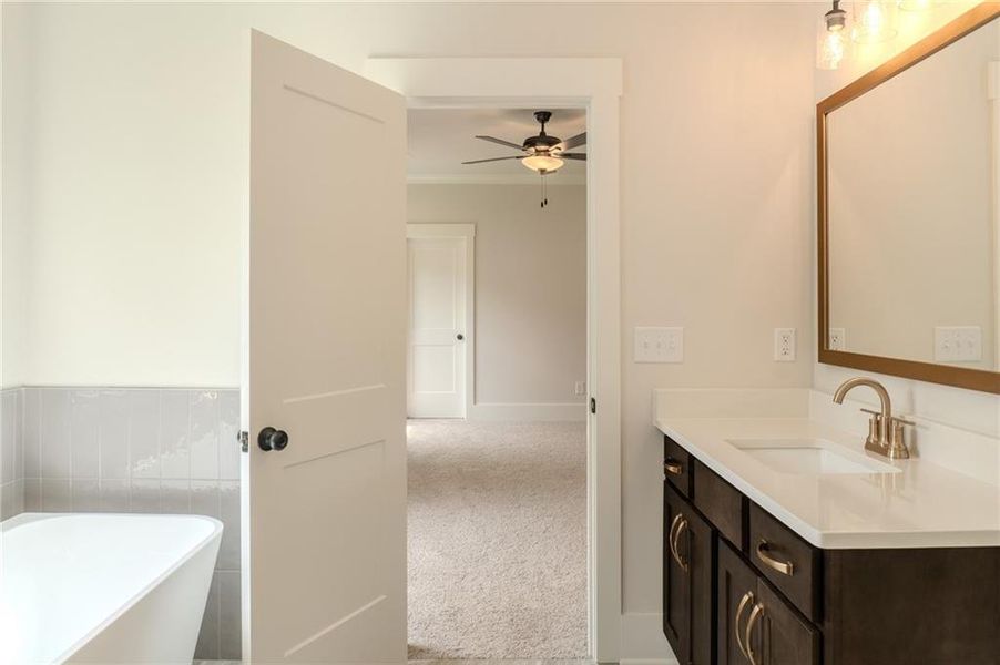 Furnished interior view inside a new home in Riverwalk, Monroe (Image 6). Furnished interior view inside a new home in Riverwalk, Monroe (Image 6).
