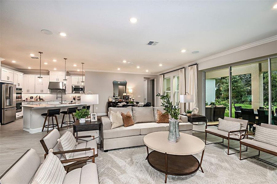 Furnished interior view inside a new home in Lochside, Mount Dora (Image 25). Furnished interior view inside a new home in Lochside, Mount Dora (Image 25).