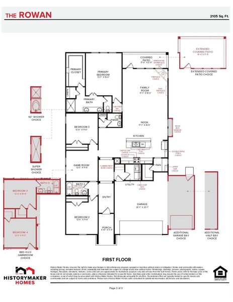 2D floor plan layout of this home in Colony at Pinehurst 50s - Signature, Pinehurst, TX (Image 5). 2D floor plan layout of this home in Colony at Pinehurst 50s - Signature, Pinehurst, TX (Image 5).