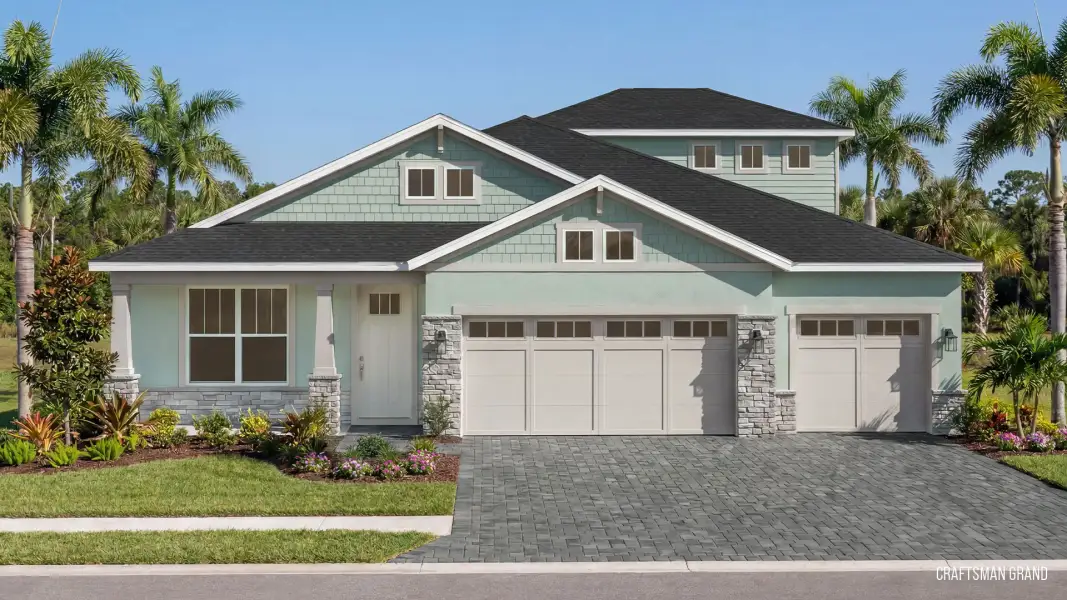 The Craftsman Elevation with Second Story