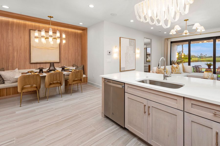 Representative furnished interior of a home built from the Areca by GL Homes in Valencia Parc at Riverland, Port St. Lucie (Image 7).