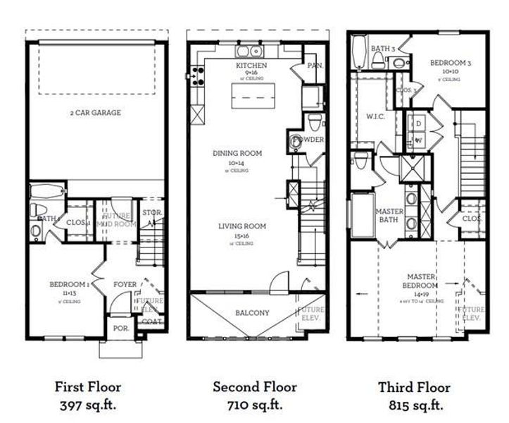 The floor plan for 2747 Providence St.