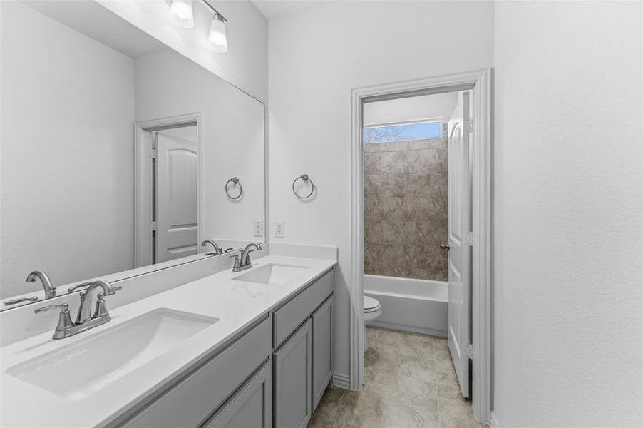 Furnished interior view inside a new home in Oak Grove Addition, Springtown (Image 9).