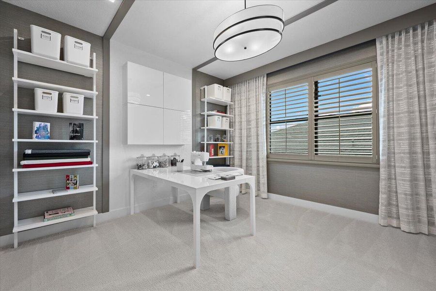 Furnished interior view inside a new home in Apex at Avenir, Palm Beach Gardens (Image 11).