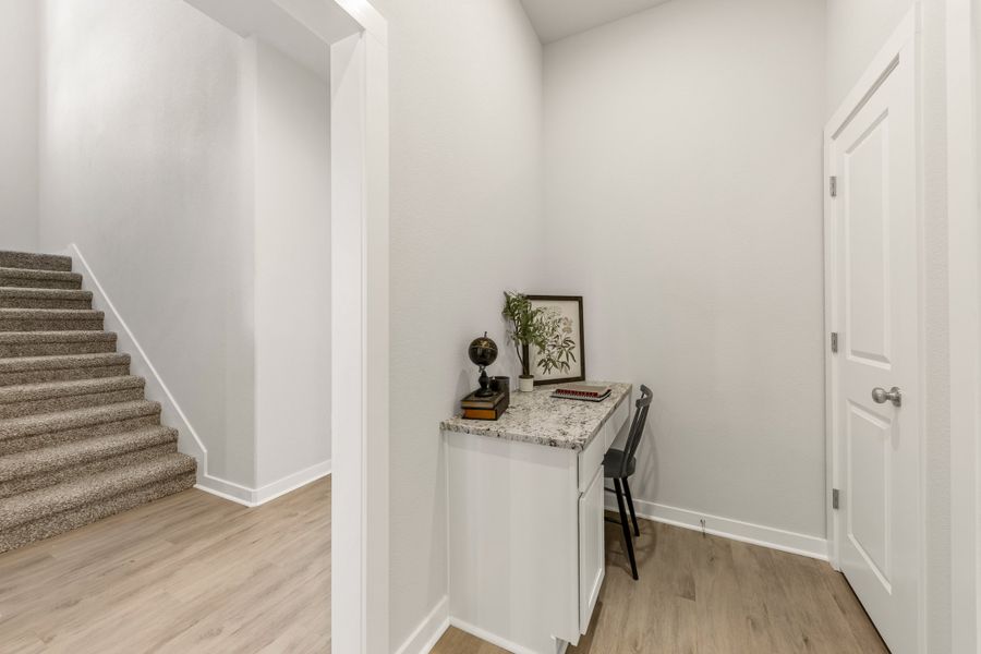 Representative furnished interior of a home built from the The Azalea by Avonley Homes in Pinemont, Bryan (Image 13).