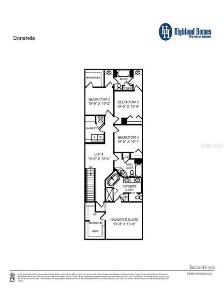 2D floor plan layout of this home in The Crossings - Bungalows, St. Cloud, FL (Image 3).