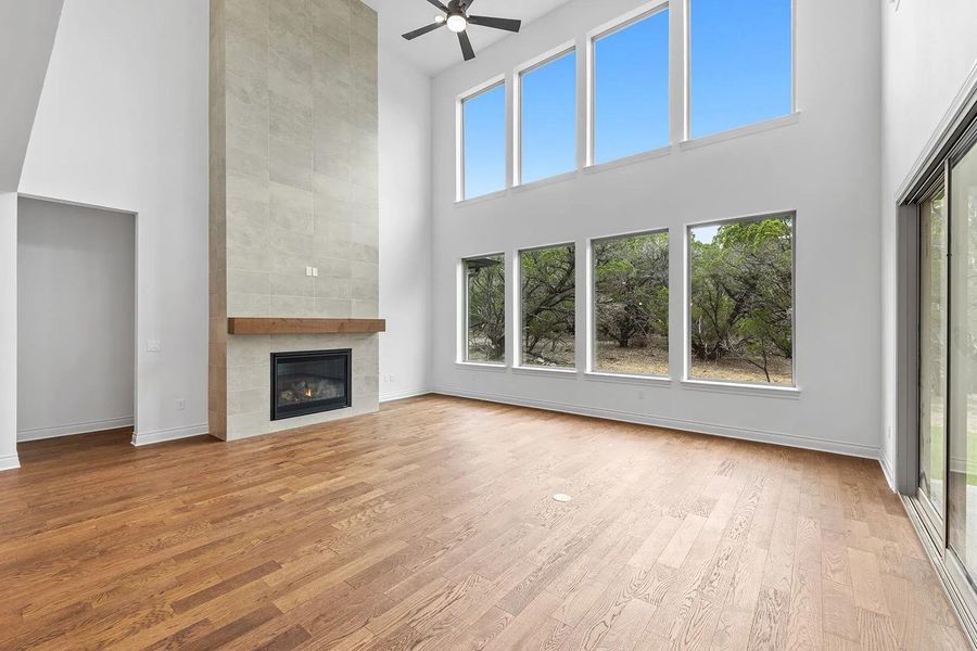 Spacious, unfurnished interior of a new home in The Hollows Sanctuary - 85', Jonestown (Image 14). Spacious, unfurnished interior of a new home in The Hollows Sanctuary - 85', Jonestown (Image 14).