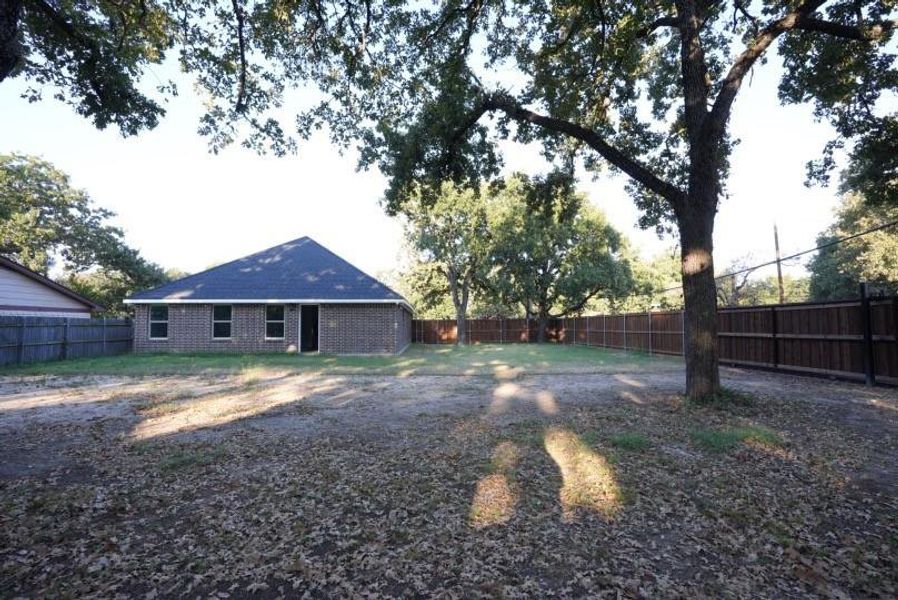 View of fenced backyard View of fenced backyard