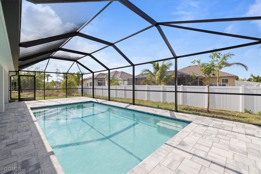 Exterior details and patio area of a home in Cape Coral, Cape Coral (Image 24).