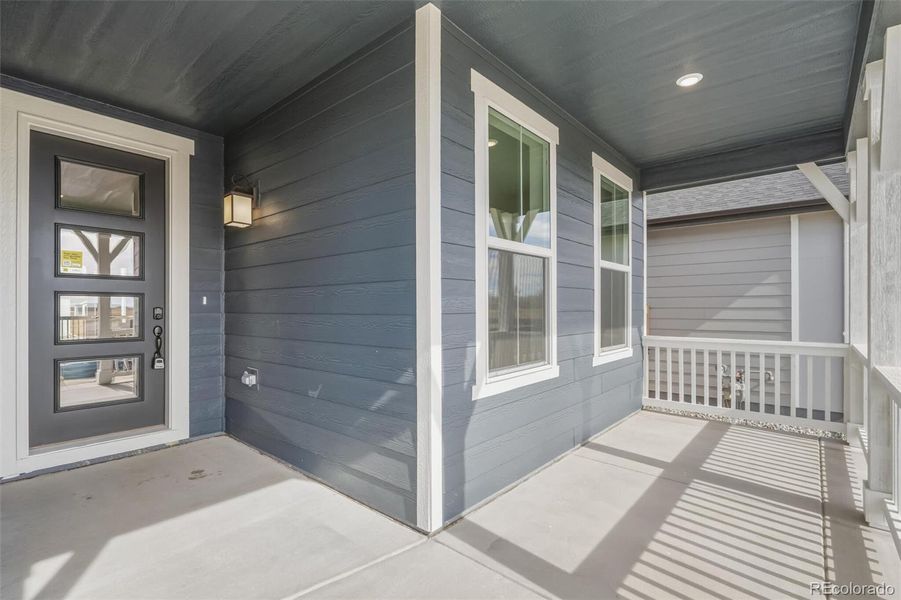 Exterior details and patio area of a home in Farmlore, Brighton (Image 23).