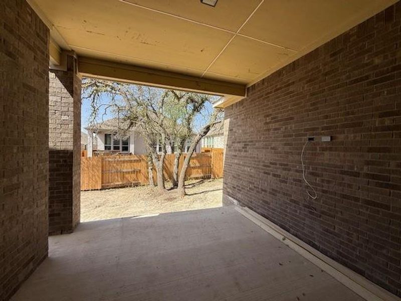 Rear Covered Patio