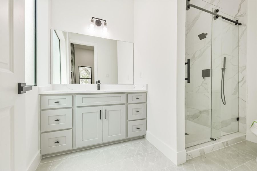 Furnished interior view inside a new home in , Houston (Image 30).