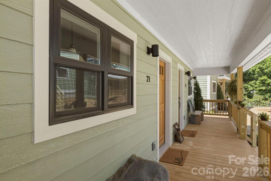 Exterior details and patio area of a home in , Asheville (Image 15). Exterior details and patio area of a home in , Asheville (Image 15).