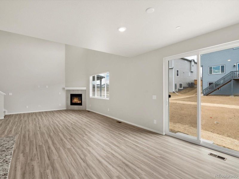 Spacious, unfurnished interior of a new home in Buffalo Highlands: The Flora Collection, Commerce City (Image 23).