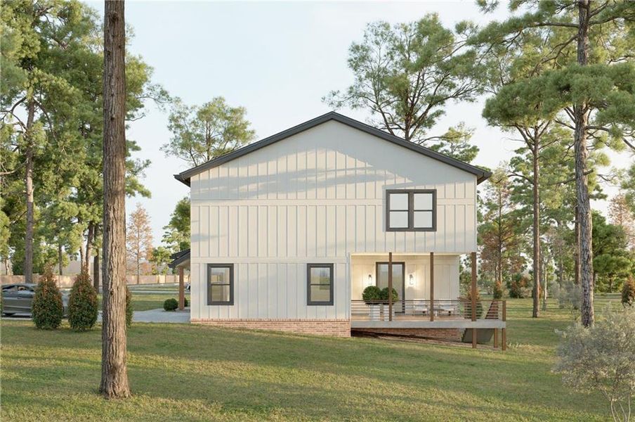 Exterior details and patio area of a home in , Decatur (Image 4). Exterior details and patio area of a home in , Decatur (Image 4).