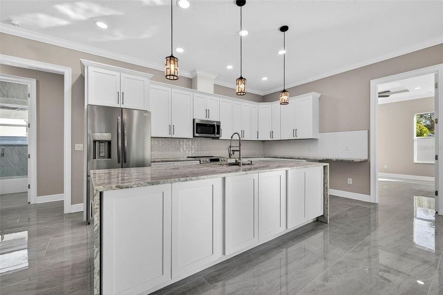 Furnished interior view inside a new home in , Tampa (Image 16). Furnished interior view inside a new home in , Tampa (Image 16).