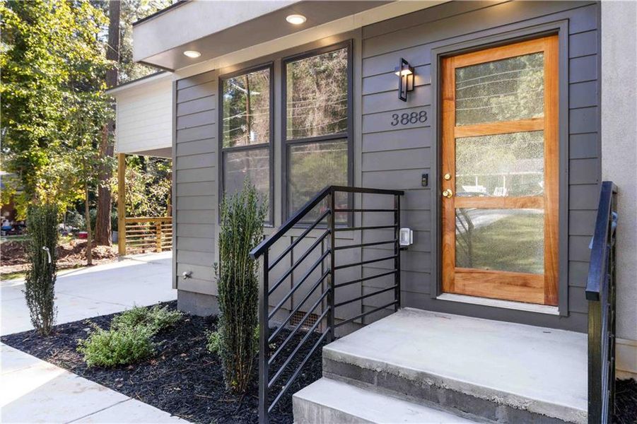 Exterior details and patio area of a home in , Atlanta (Image 16).
