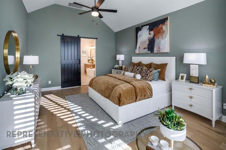 Furnished interior view inside a new home in Sandbrock Ranch, Aubrey (Image 25).