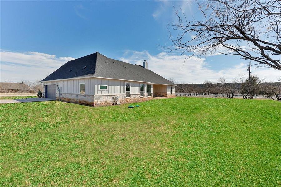 Front exterior of a new home in , Fort Worth, TX, highlighting curb appeal (Image 21). Front exterior of a new home in , Fort Worth, TX, highlighting curb appeal (Image 21).