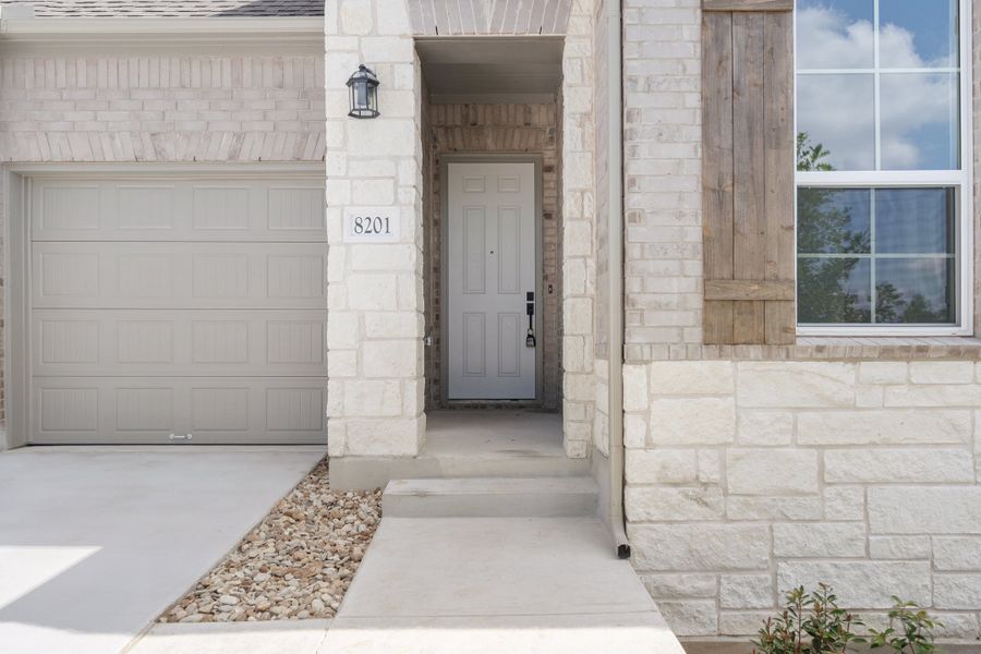 Representative exterior details of a home built from the Waterville by Ashton Woods in The Trails at Carmel, Pflugerville (Image 38).