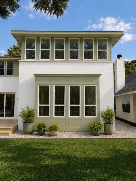 Exterior details and patio area of a home in , Montgomery (Image 8). Exterior details and patio area of a home in , Montgomery (Image 8).