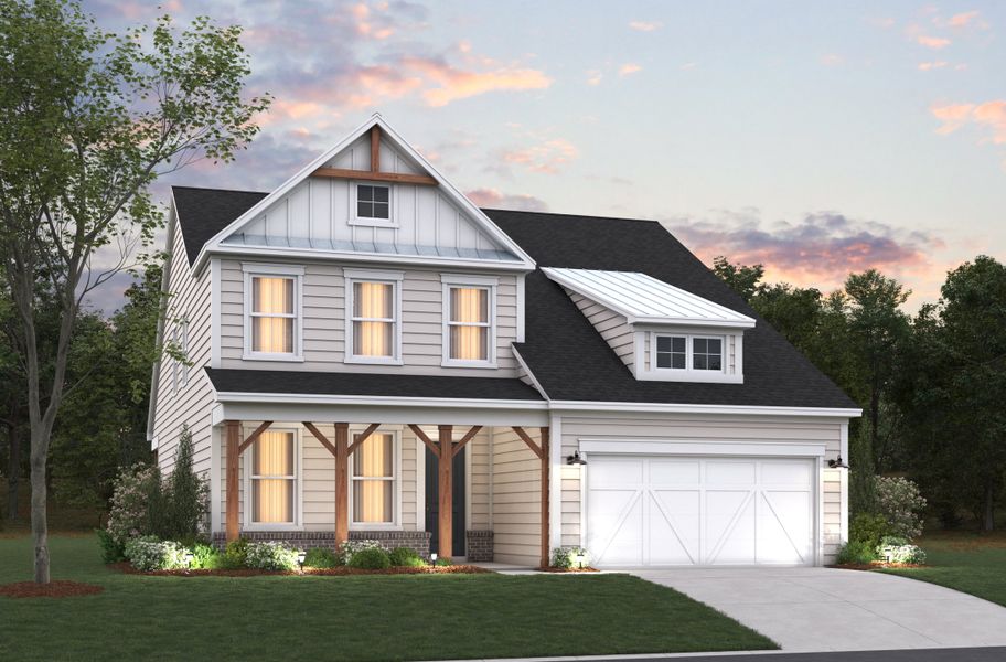 Representative exterior photo of a completed home built from the Mulberry by Beazer Homes in Marshfield, Longs, SC (Image 22).