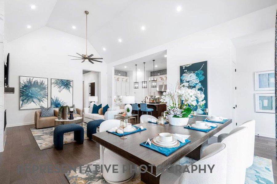 Furnished interior view inside a new home in Wolf Ranch, Georgetown (Image 11).