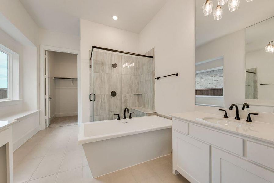 Furnished interior view inside a new home in Edgewater, Fate (Image 9).