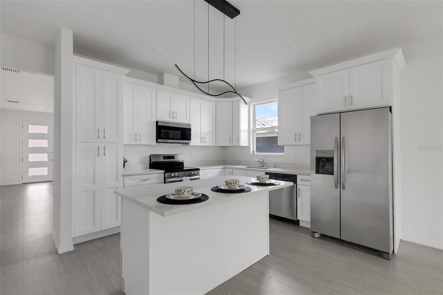 Furnished interior view inside a new home in , Tampa (Image 19).