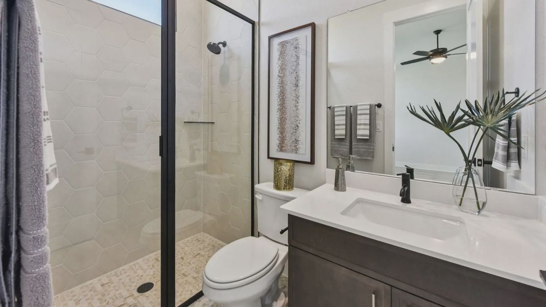 Representative furnished interior of a home built from the Franklin by Chesmar Homes in Feathergrass, Florence (Image 18).