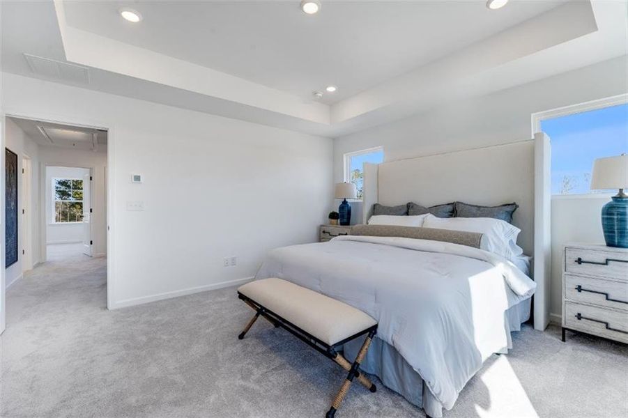 Furnished interior view inside a new home in Hampton Trace, Marietta (Image 19). Furnished interior view inside a new home in Hampton Trace, Marietta (Image 19).