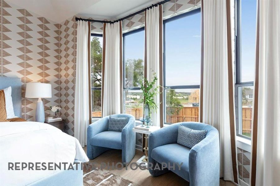 Furnished interior view inside a new home in Sandbrock Ranch, Aubrey (Image 2).
