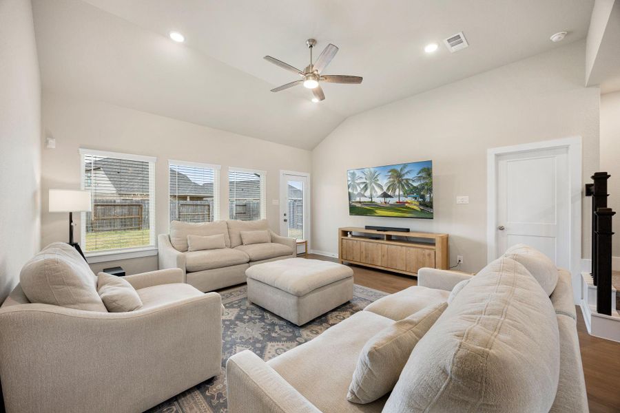 Furnished interior view inside a new home in Marvida, Cypress (Image 17).