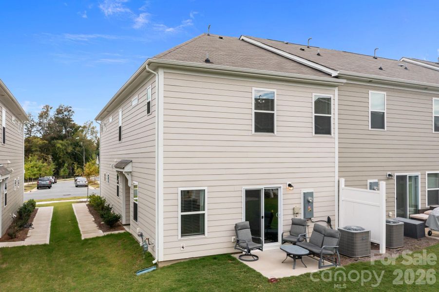 Exterior details and patio area of a home in , Charlotte (Image 24).