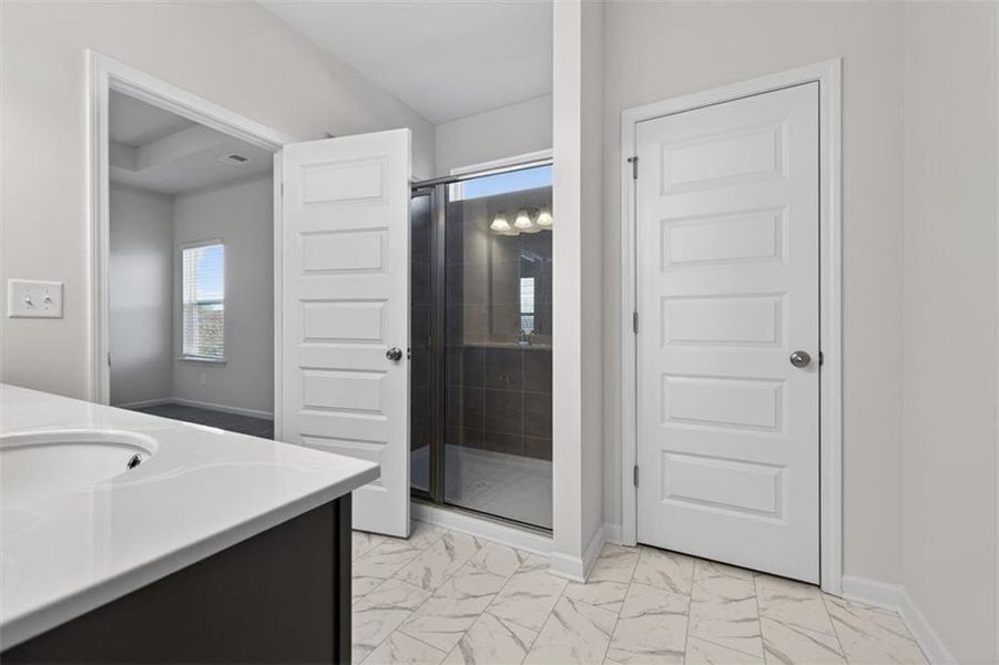 Furnished interior view inside a new home in Franklin Manor, Lawrenceville (Image 15). Furnished interior view inside a new home in Franklin Manor, Lawrenceville (Image 15).