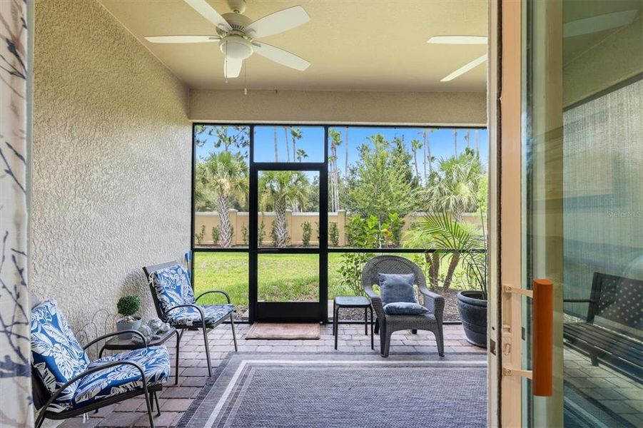 Exterior details and patio area of a home in Wellen Park, Venice (Image 22).
