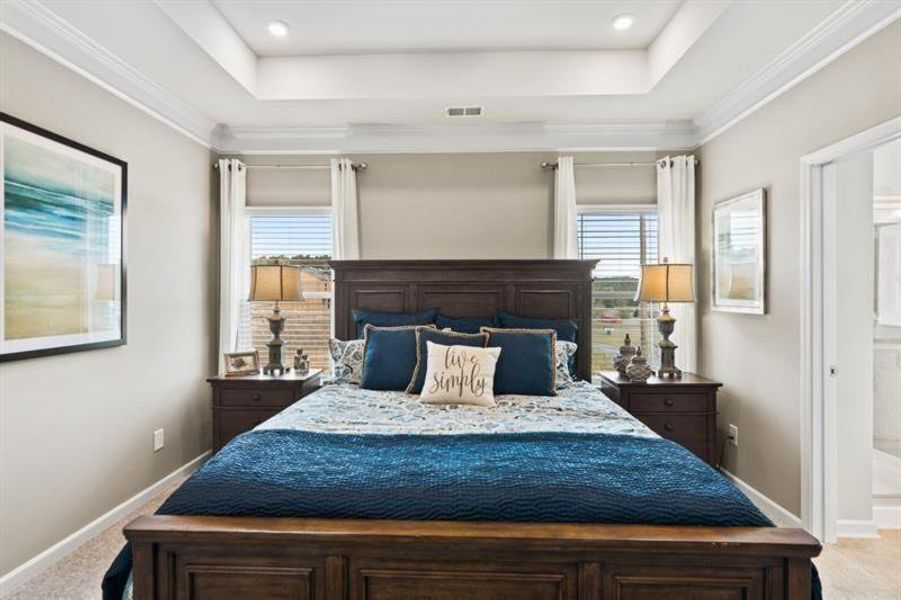 Furnished interior view inside a new home in Glen at Cave Springs, Douglasville (Image 36).