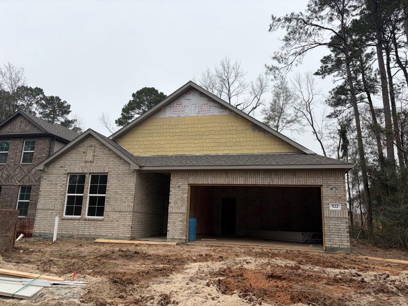 In-progress construction of a new home in The Woodlands Hills, Willis, TX (Image 18). In-progress construction of a new home in The Woodlands Hills, Willis, TX (Image 18).