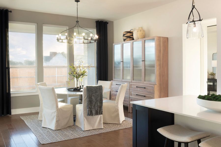 Furnished interior view inside a new home in 6 Creeks, Kyle (Image 14).