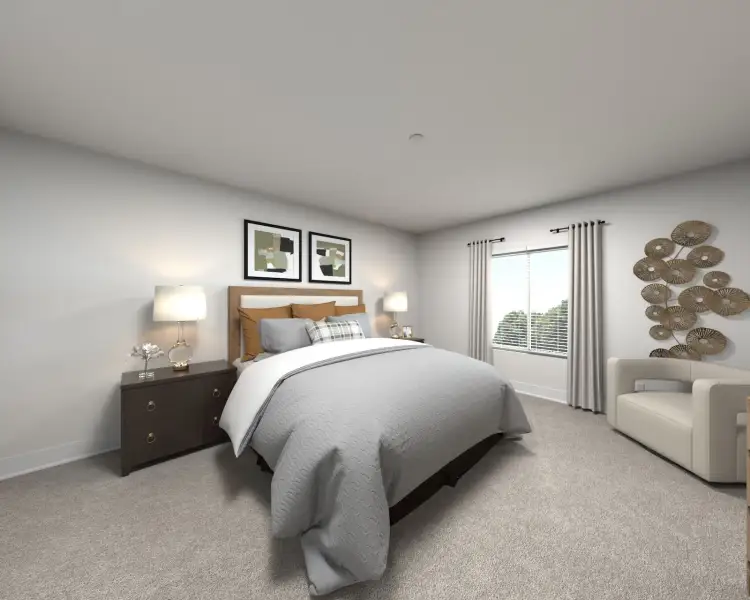 Furnished interior view inside a new home in Lakes at Bella Lago - Classic Series, Green Cove Springs (Image 7).