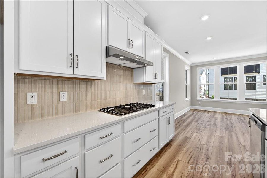 Gourmet Kitchen with gas cooktop