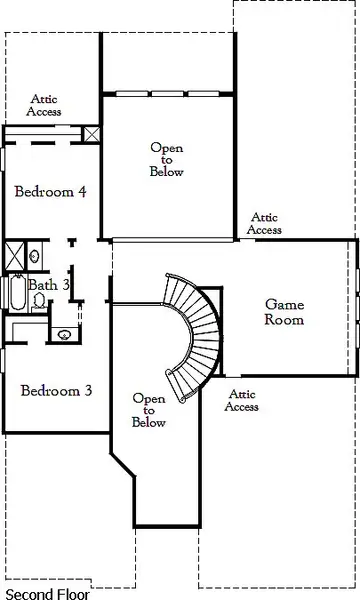 2D floor plan layout for the Lumberton II by Coventry Homes in Homestead, Schertz, TX (Image 4). 2D floor plan layout for the Lumberton II by Coventry Homes in Homestead, Schertz, TX (Image 4).