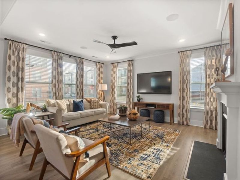 Representative furnished interior of a home built from the Yale by True Homes in Wendell Springs, Wendell (Image 3).