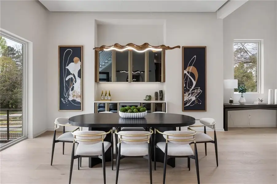 Furnished interior view inside a new home in , Sandy Springs (Image 9).